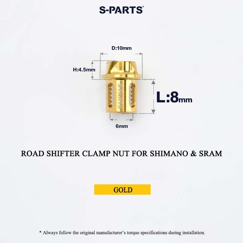 Grade 5 Titanium Shifter Clamp Bolt Kit for Shimano & SRAM Road Shifters