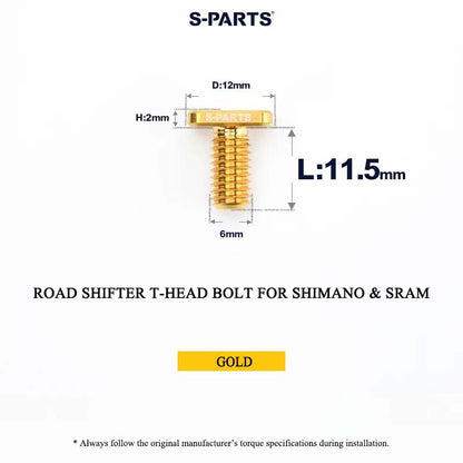 Grade 5 Titanium Shifter Clamp Bolt Kit for Shimano & SRAM Road Shifters