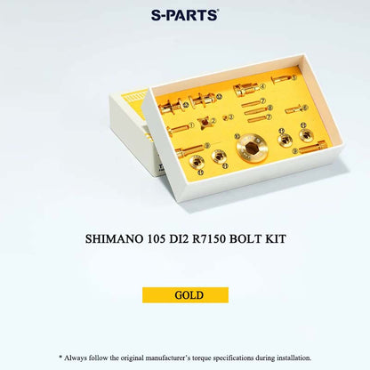 Grade 5 Titanium Bolt Kit for Shimano 105 Di2 R7150 Electronic Drivetrain