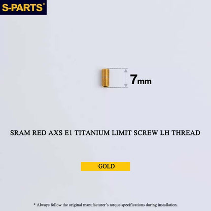 Titanium 8-Bolt Spider Bolt Kit for SRAM RED AXS E1 Crankset – M4 x 8.5mm | 8PCS