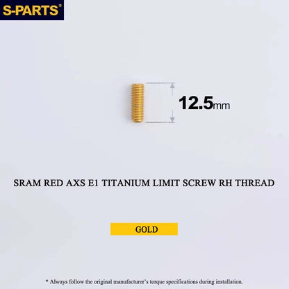 Titanium 8-Bolt Spider Bolt Kit for SRAM RED AXS E1 Crankset – M4 x 8.5mm | 8PCS