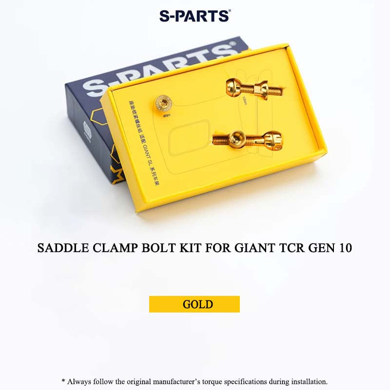 Titanium Saddle Clamp Bolt Kit for Giant TCR Gen 10 | Grade 5 Ti-6Al-4V Seatpost Hardware Set
