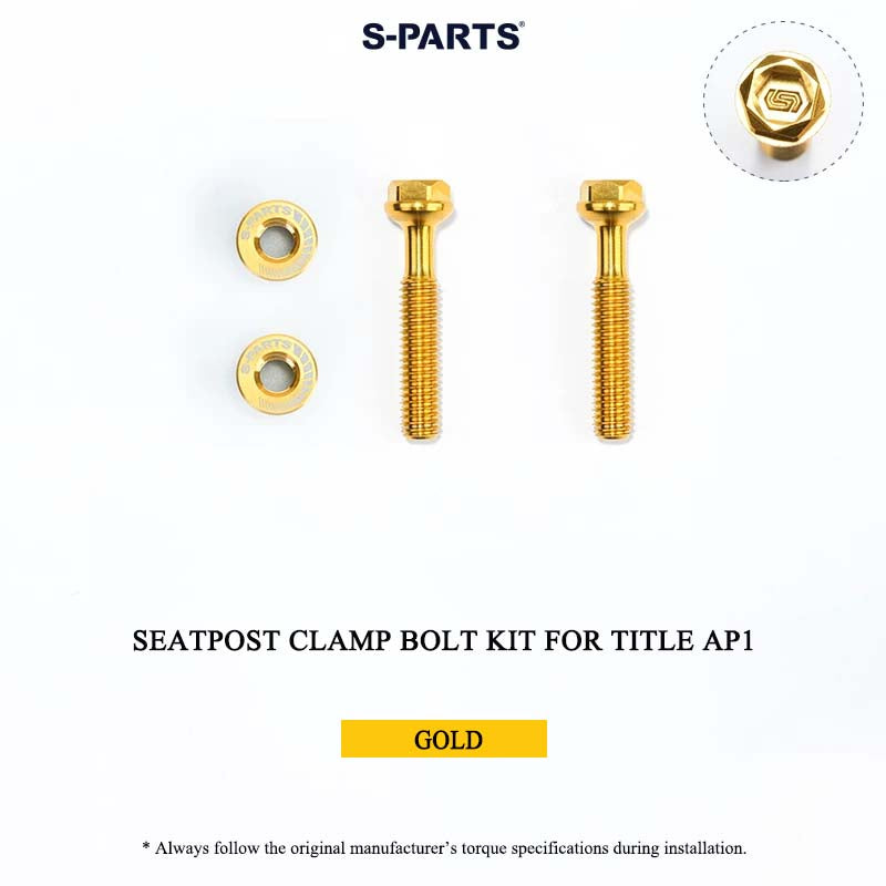 Grade 5 Titanium Seatpost Clamp Bolt Kit for TITLE AP1 / CP1