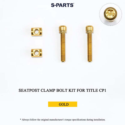 Grade 5 Titanium Seatpost Clamp Bolt Kit for TITLE AP1 / CP1