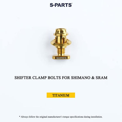 Grade 5 Titanium Shifter Clamp Bolt Kit for Shimano & SRAM Road Shifters