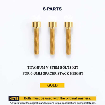 Cervélo S5 2025 Titanium V-Stem Bolts Kit – Grade 5 Ti-6Al-4V Head Tube Attachment Hardware (3PCS)