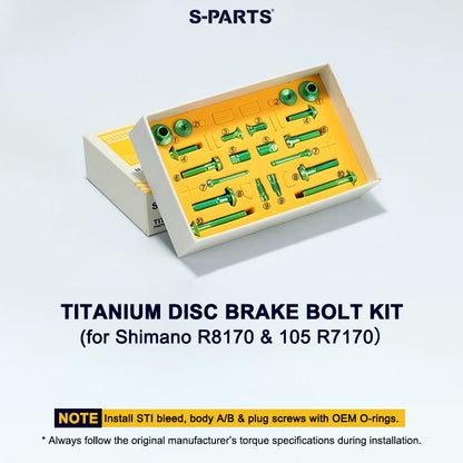 Grade 5 Titanium Disc Brake Bolt Kit for Shimano ULTEGRA R8170 & 105 R7170 – 20pcs