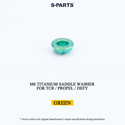 M6/M7 Grade 5 Titanium Spherical Saddle Clamp Washers for Giant TCR, Propel & Defy