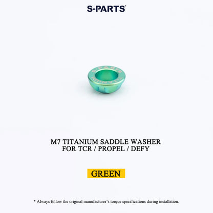 M6/M7 Grade 5 Titanium Spherical Saddle Clamp Washers for Giant TCR, Propel & Defy