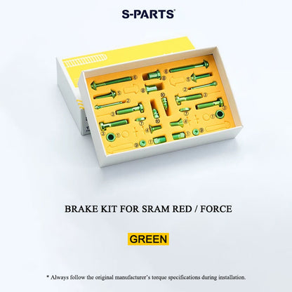 Grade 5 Titanium Brake Bolt Kit for SRAM RED AXS & FORCE E1 Hydraulic Disc Brakes (24 PCS)