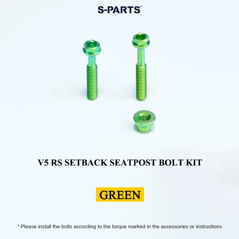Grade 5 Titanium Seatpost Bolt Kit for COLNAGO Y1RS / V5RS – Saddle Clamp Hardware