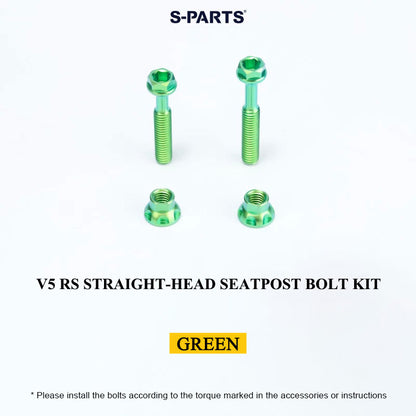 Grade 5 Titanium Seatpost Bolt Kit for COLNAGO Y1RS / V5RS – Saddle Clamp Hardware