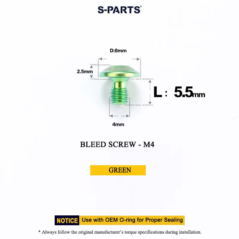 M4*5.5 D8 Bleed Screw for MAVEN