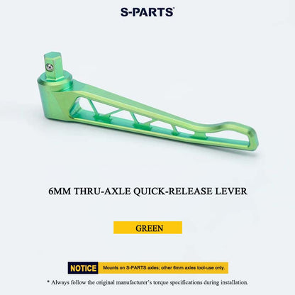 Grade 5 Titanium 6mm Thru-Axle Quick-Release Lever for Lightweight Thru-Axles – 14.49g