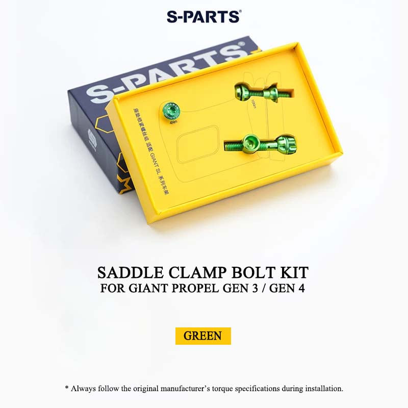 Titanium Saddle Clamp Bolt Kit for Giant Propel Gen 3 / Gen 4 | Grade 5 Ti-6Al-4V Seatpost Hardware