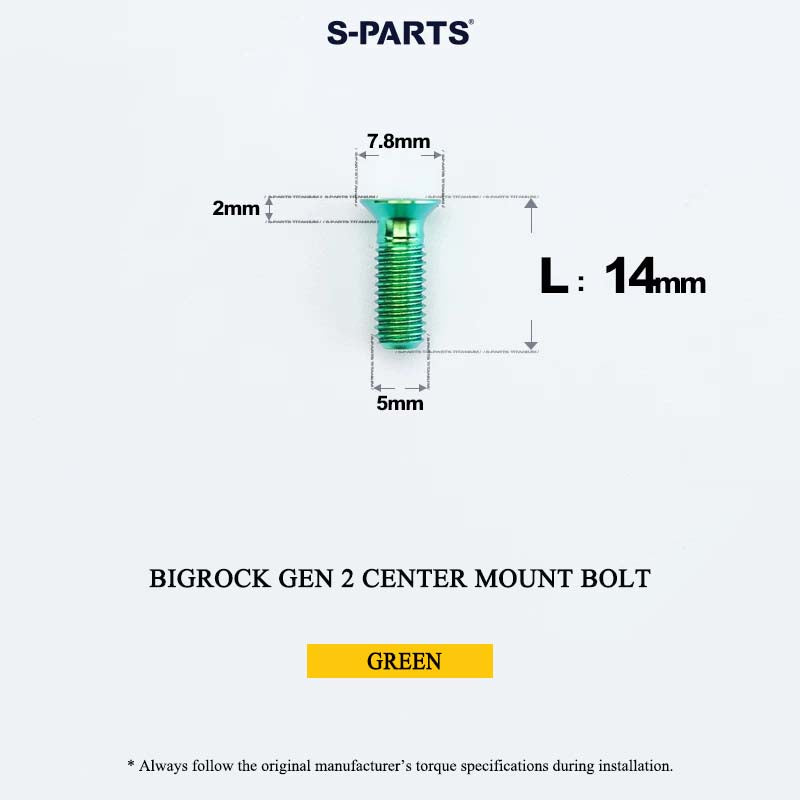 Titanium Bolt Upgrade Kit for BIGROCK Gen 2 Integrated Cockpit – 17.6g