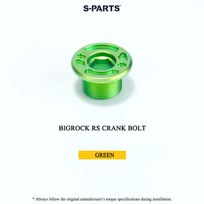 BIGROCK RS Titanium Crank Bolt & Self-Extracting Cap Kit SHIMANO TL-LR15 Compatible