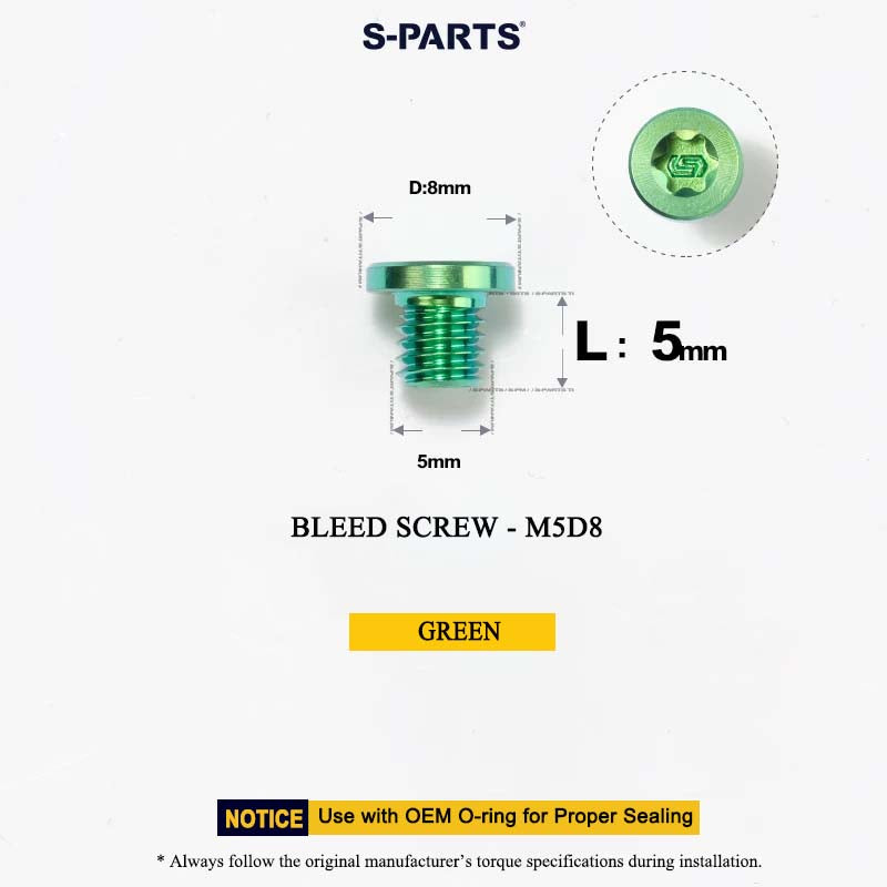 M5*5 D8 Bleed Screw for Shimano MTB