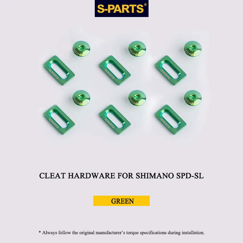 Titanium Cleat Fixing Set for Shimano SPD-SL Road Cleats, M5 × 8 mm, T25, 12 pcs