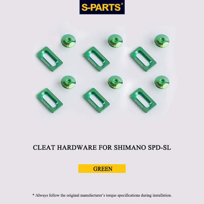 Titanium Cleat Fixing Set for Shimano SPD-SL Road Cleats, M5 × 8 mm, T25, 12 pcs