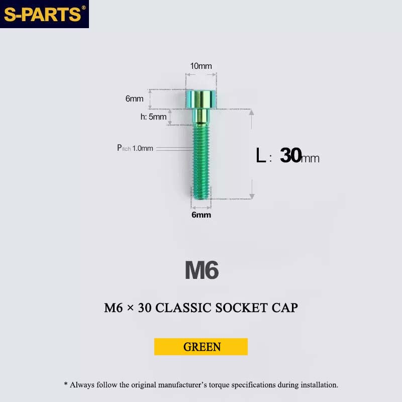 M6 Titanium Headset Top Cap & Expander Plug Bolt – Hollow & SL