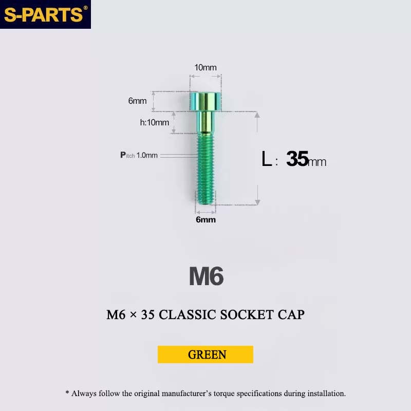 M6 Titanium Headset Top Cap & Expander Plug Bolt – Hollow & SL