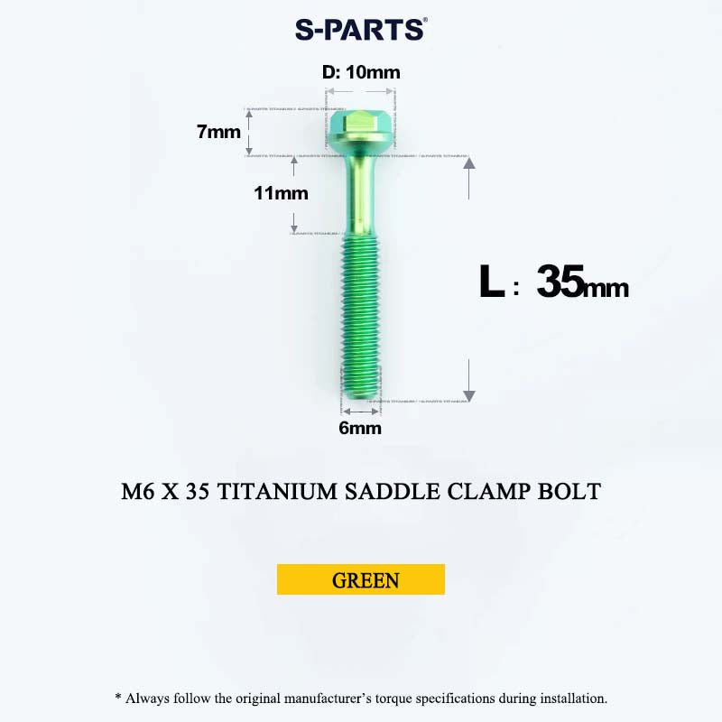 M6 Titanium Saddle Clamp Bolt & Barrel Nut for Road MTB Seatpost | Grade 5 Ti-6Al-4V