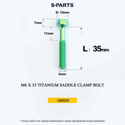 M6 Titanium Saddle Clamp Bolt & Barrel Nut for Road MTB Seatpost | Grade 5 Ti-6Al-4V