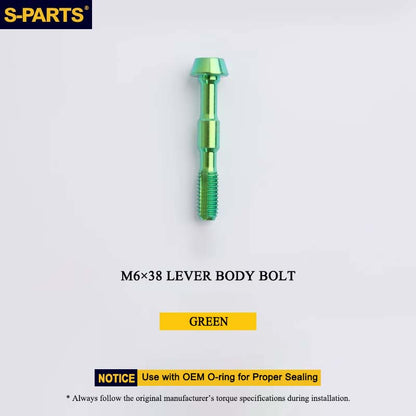 M6 x 38mm Grade 5 Titanium Brake Lever Body Fixing Bolt for Shimano XTR M9000/M9020 & XT M8000