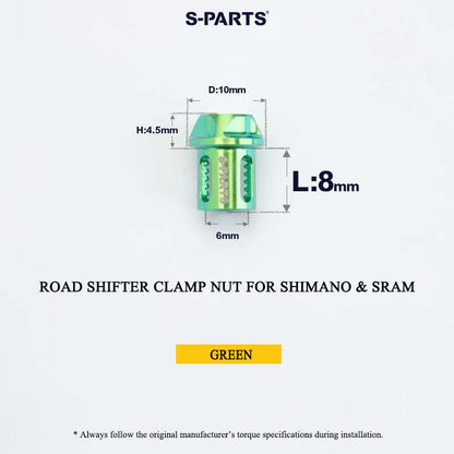 Grade 5 Titanium Shifter Clamp Bolt Kit for Shimano & SRAM Road Shifters