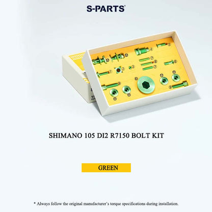 Grade 5 Titanium Bolt Kit for Shimano 105 Di2 R7150 Electronic Drivetrain