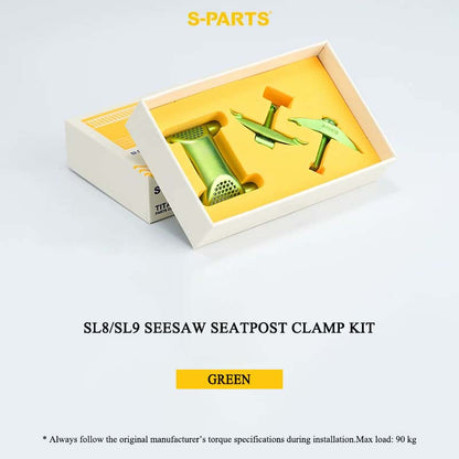 3D Printed Titanium Seat Clamp Kit & Parts for Specialized Tarmac SL8/SL9 Seesaw Seatpost