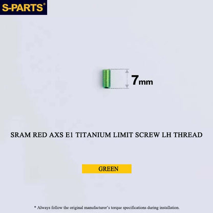 Titanium 8-Bolt Spider Bolt Kit for SRAM RED AXS E1 Crankset – M4 x 8.5mm | 8PCS