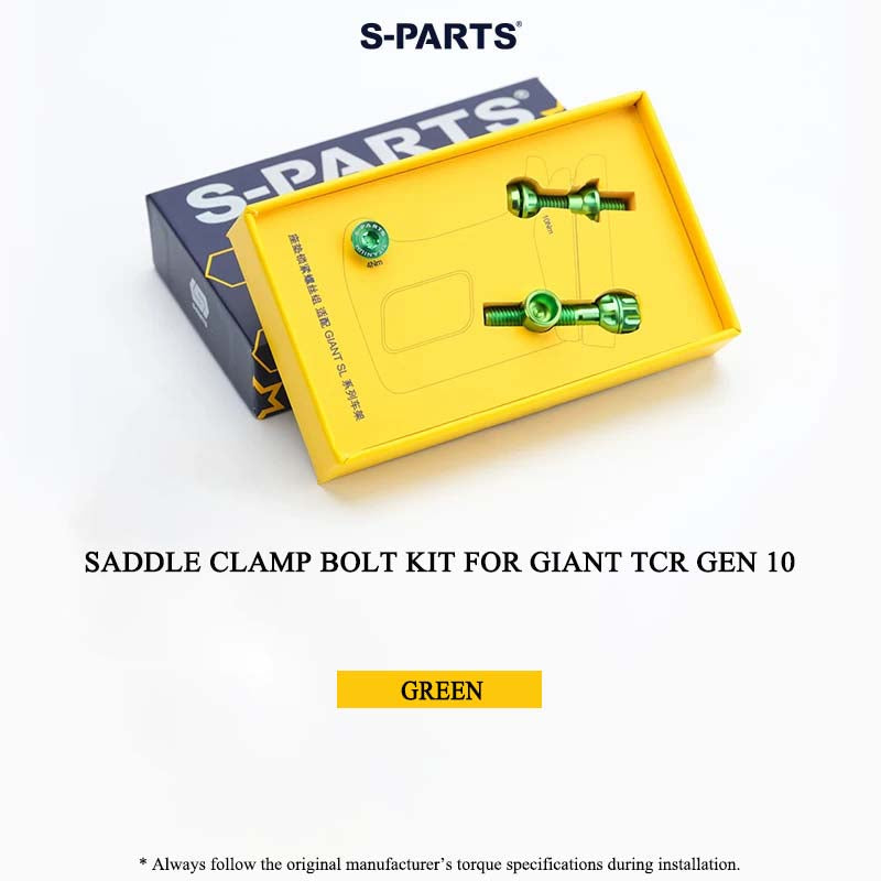 Titanium Saddle Clamp Bolt Kit for Giant TCR Gen 10 | Grade 5 Ti-6Al-4V Seatpost Hardware Set