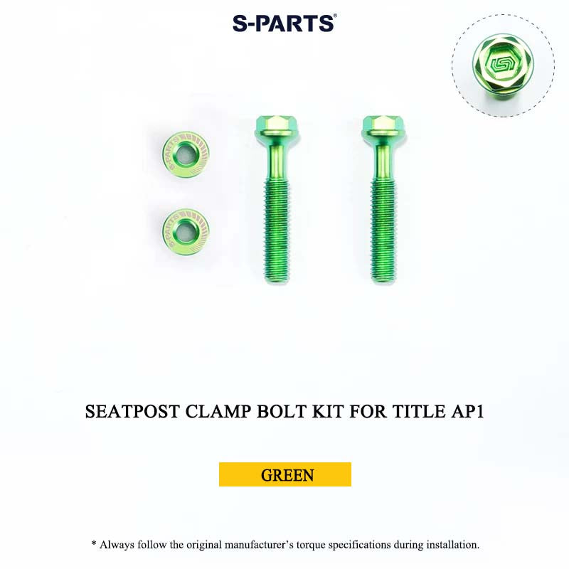 Grade 5 Titanium Seatpost Clamp Bolt Kit for TITLE AP1 / CP1