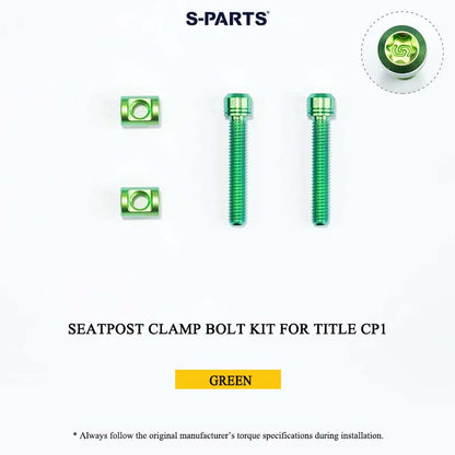 Grade 5 Titanium Seatpost Clamp Bolt Kit for TITLE AP1 / CP1