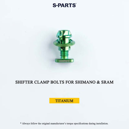 Grade 5 Titanium Shifter Clamp Bolt Kit for Shimano & SRAM Road Shifters
