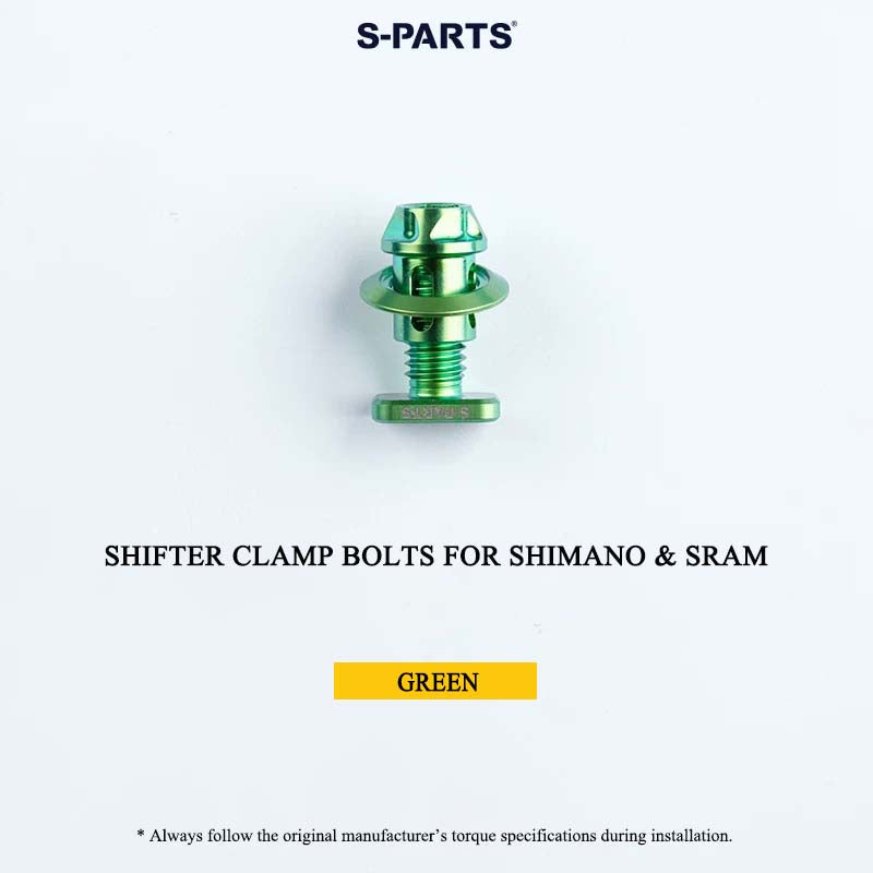 Grade 5 Titanium Shifter Clamp Bolt Kit for Shimano & SRAM Road Shifters