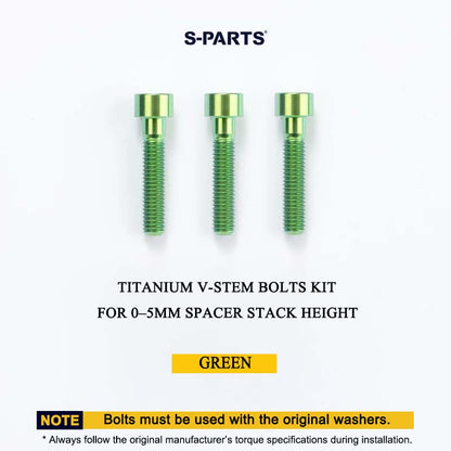 Cervélo S5 2025 Titanium V-Stem Bolts Kit – Grade 5 Ti-6Al-4V Head Tube Attachment Hardware (3PCS)