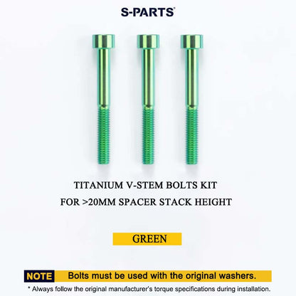 Cervélo S5 2025 Titanium V-Stem Bolts Kit – Grade 5 Ti-6Al-4V Head Tube Attachment Hardware (3PCS)