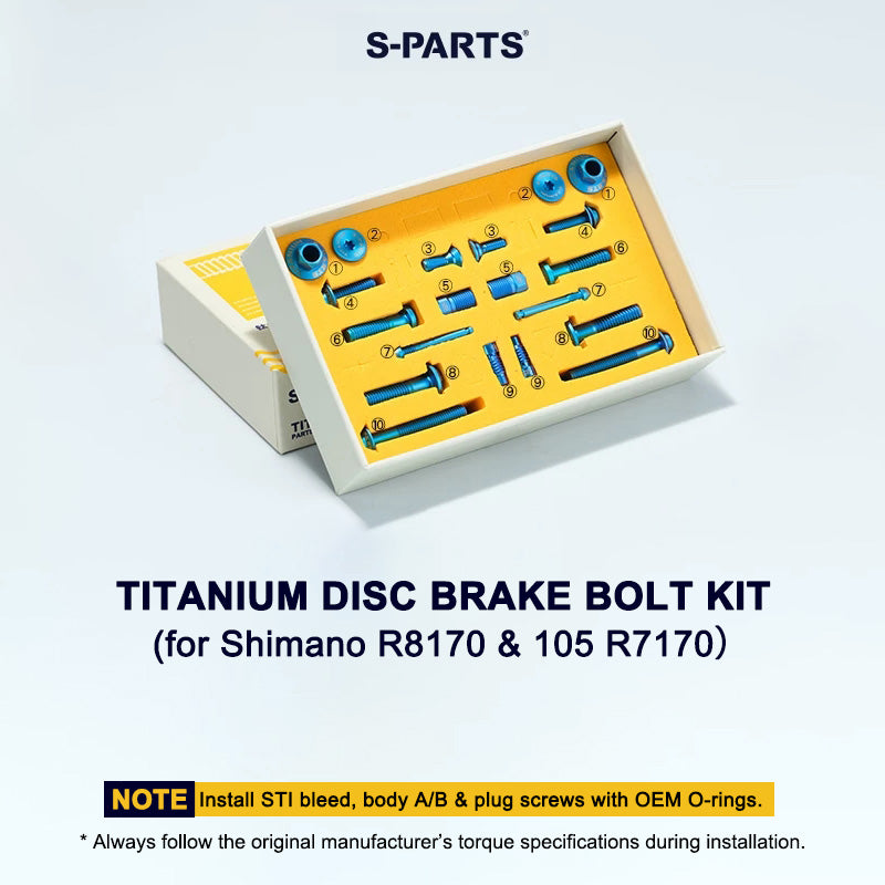Grade 5 Titanium Disc Brake Bolt Kit for Shimano ULTEGRA R8170 & 105 R7170 – 20pcs
