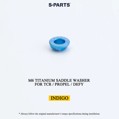 M6/M7 Grade 5 Titanium Spherical Saddle Clamp Washers for Giant TCR, Propel & Defy