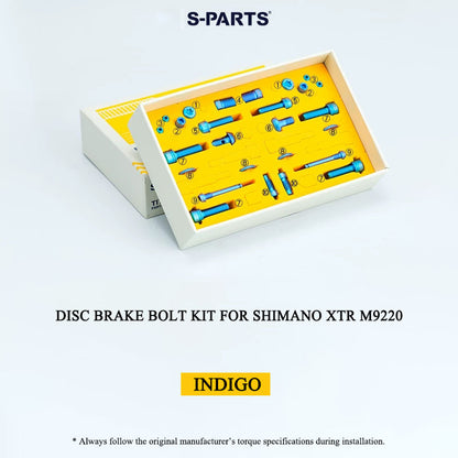 Titanium Disc Brake Bolt Kit for Shimano XTR M9220 | Grade 5 Ti-6Al-4V | 26 pcs