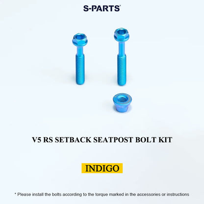 Grade 5 Titanium Seatpost Bolt Kit for COLNAGO Y1RS / V5RS – Saddle Clamp Hardware