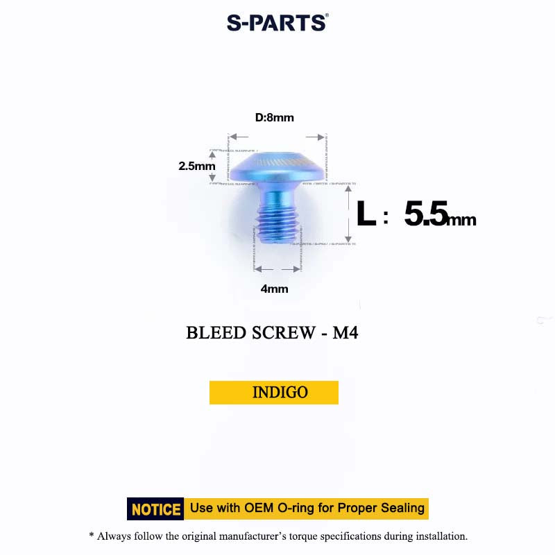 M4*5.5 D8 Bleed Screw for MAVEN