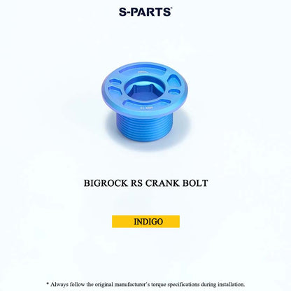 BIGROCK RS Titanium Crank Bolt & Self-Extracting Cap Kit SHIMANO TL-LR15 Compatible