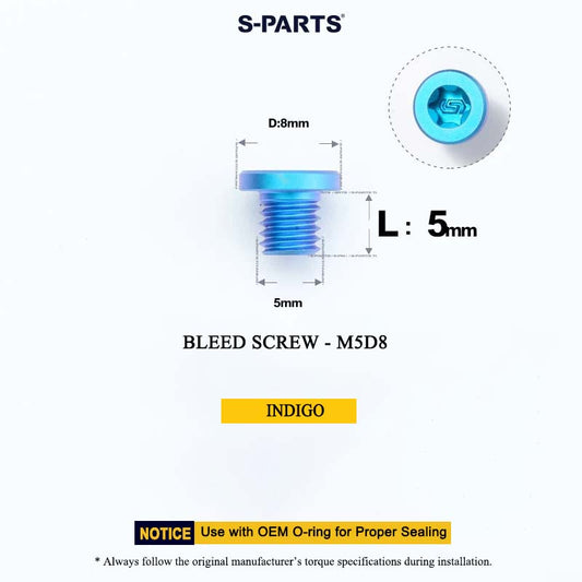 M5*5 D8 Bleed Screw for Shimano MTB
