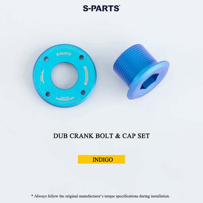 Titanium Crank Arm Bolt & Self-Extracting Cap Set for SRAM DUB | Quarq / RED / Force Compatible