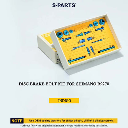 Titanium Disc Brake Bolt Kit for Shimano Dura-Ace R9270 – 18PCS