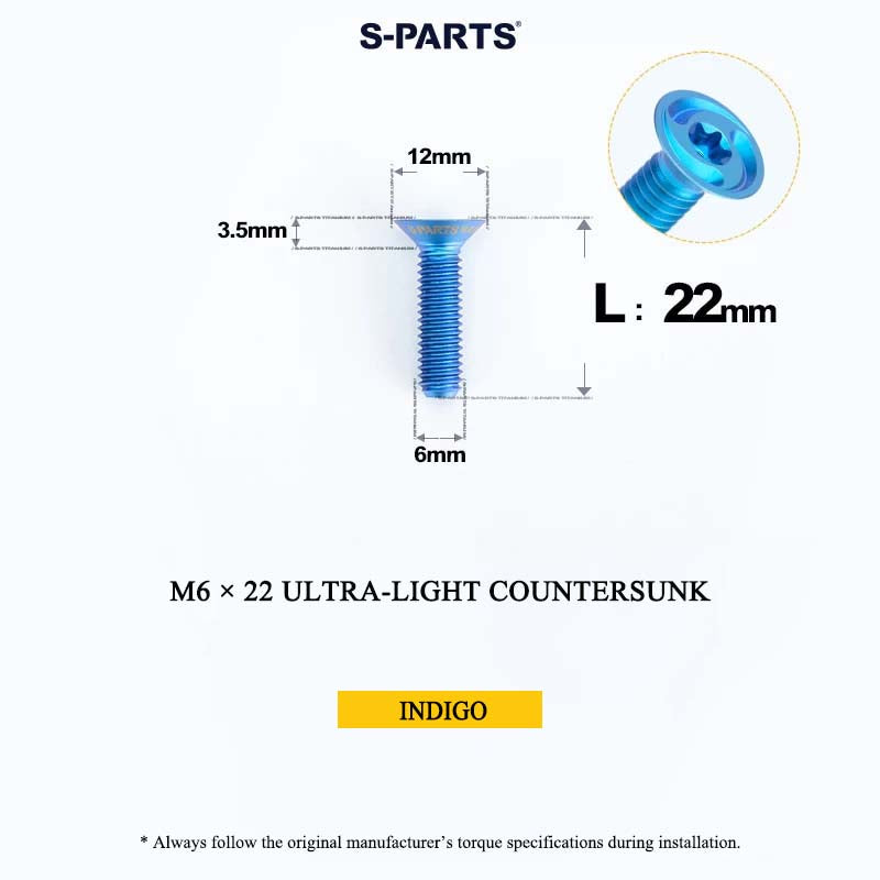 M6 Titanium Headset Top Cap & Expander Plug Bolt – Hollow & SL